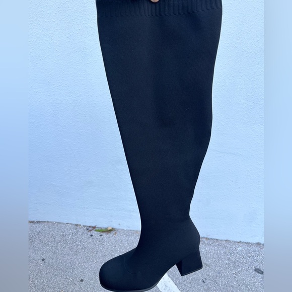 Torrid Elegant Black Over-the-Knee Boots - Picture 2 of 2